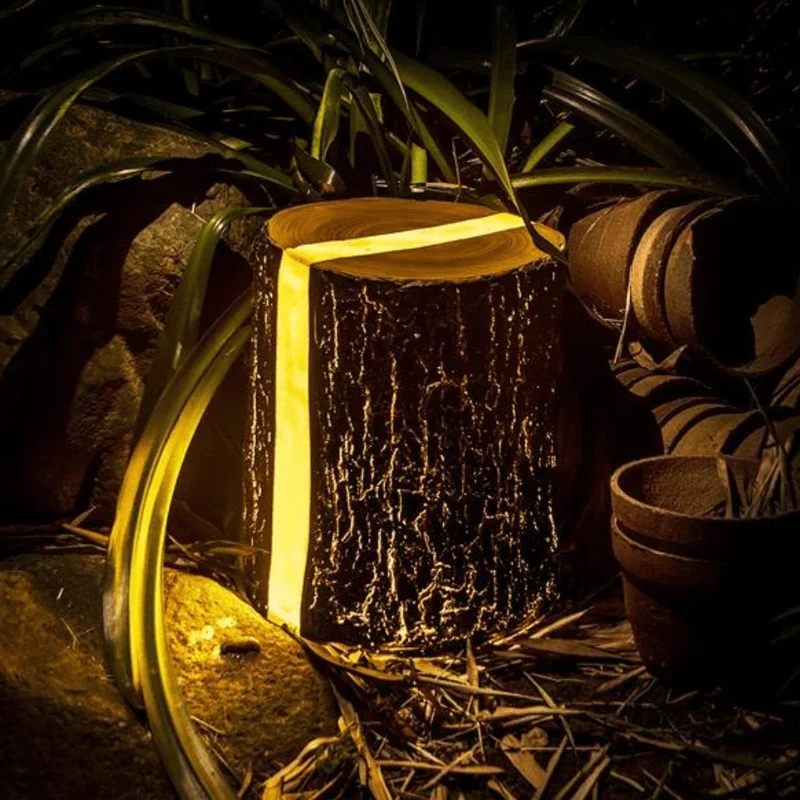 Lampe LED Élégance Souche d'Arbre