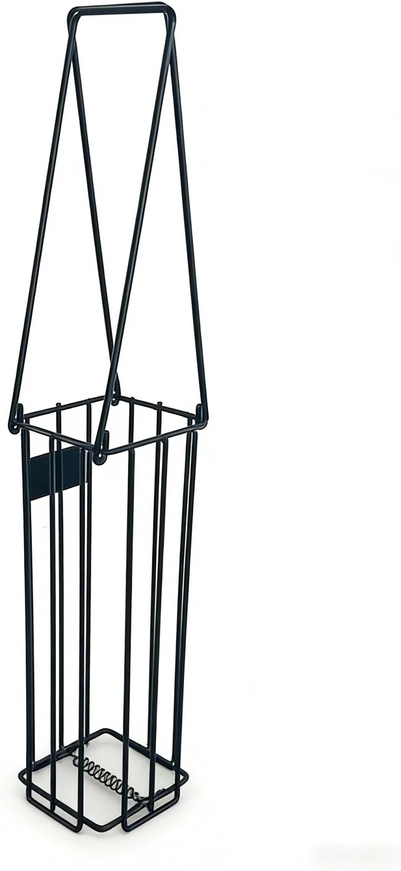 Panier ramasse-balles pratique entraînement tennis 40,5 x 14 x 14 cm en métal noir 13_0018941