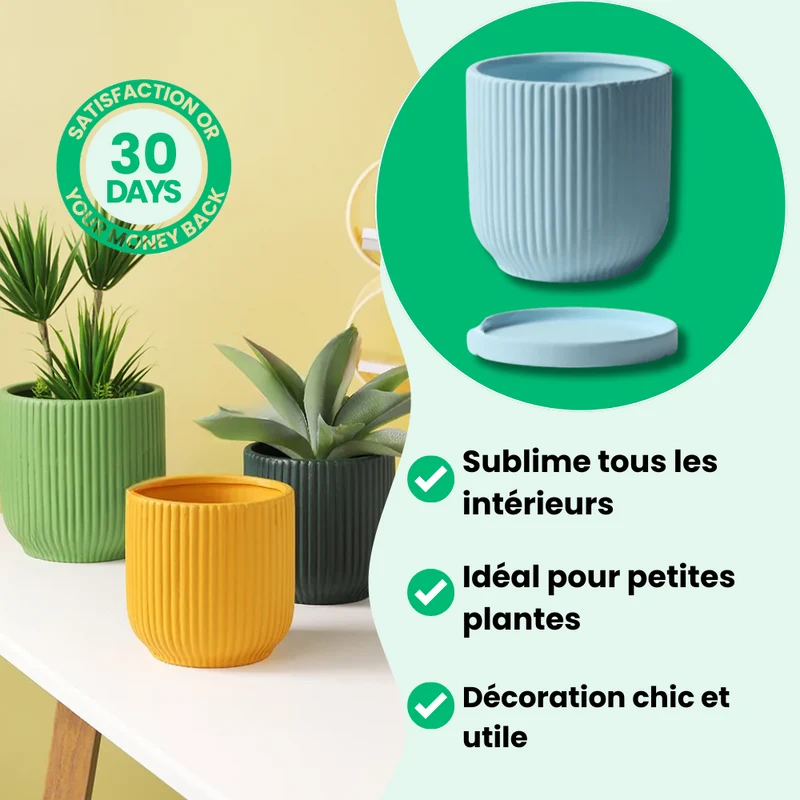 Pot de Fleur en Céramique Élégant