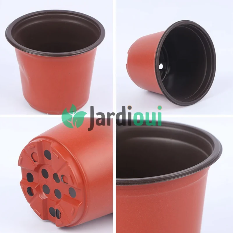 Pot de Fleur Plastique Réutilisable