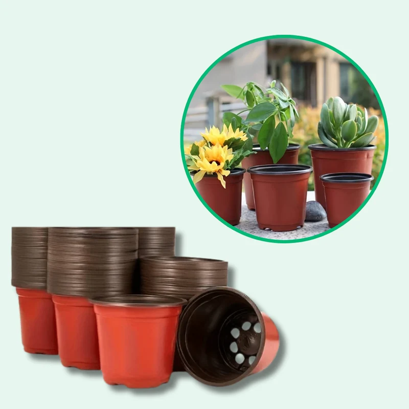 Pot de Fleur Plastique Réutilisable