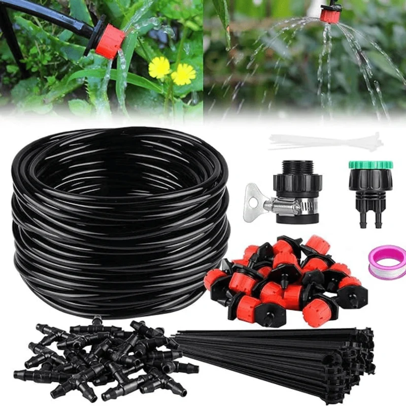 Kit d'Irrigation Goutte à Goutte Automatique pour Jardin (+Goutteurs Offerts)
