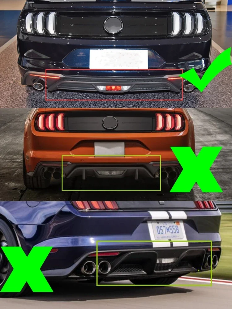 Diffuseur Arrière et Séparateurs Latéraux Ford Mustang 2018-2021