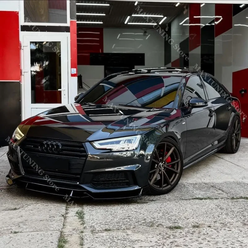 Lame Avant Audi A4 B9 S-Line 2015-2019 Noir Brillant