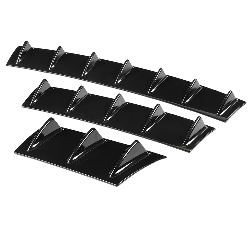 Diffuseur Arrière Universel Aileron Requin 3 Tailles Noir Brillant