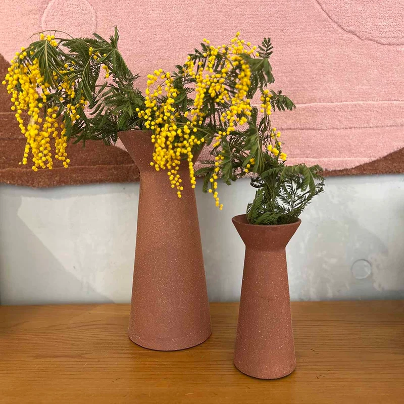 VASE BROWN HAUT