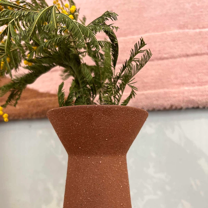 VASE BROWN HAUT