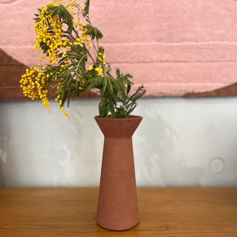 VASE BROWN HAUT