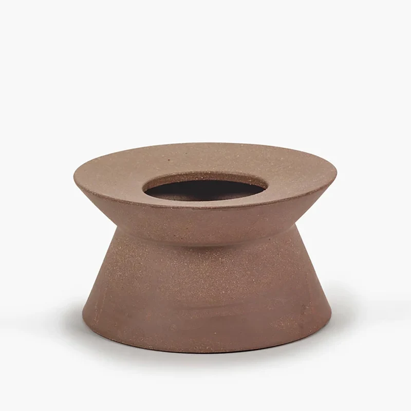 VASE BROWN BAS