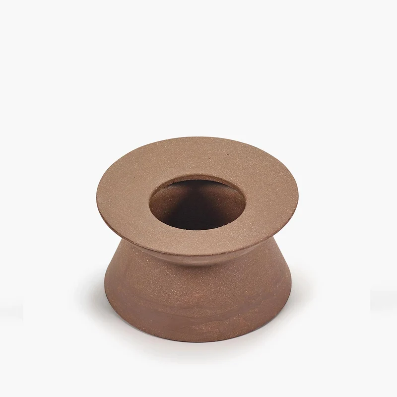 VASE BROWN BAS