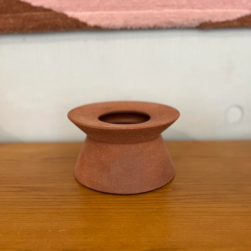 VASE BROWN BAS