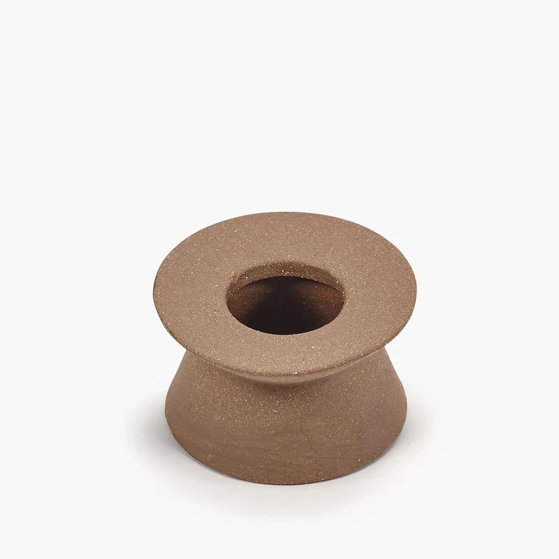 VASE BROWN BAS