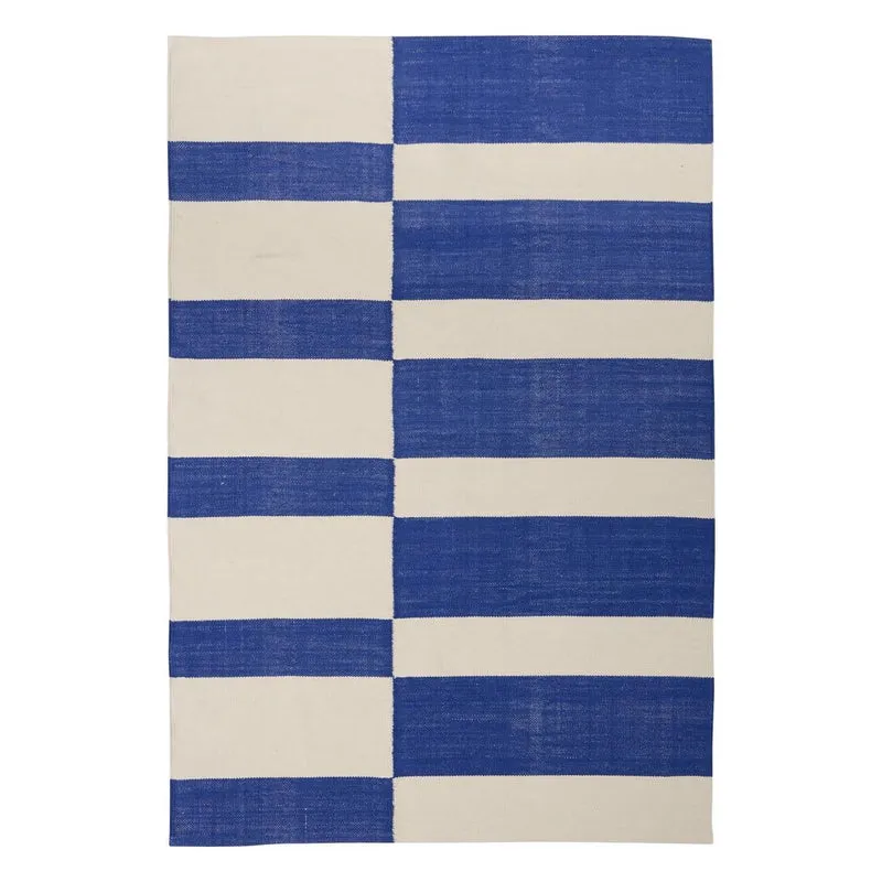 TAPIS BLEU & BLANC