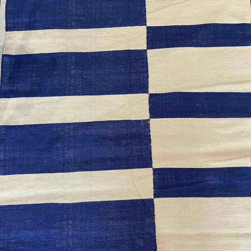 TAPIS BLEU & BLANC