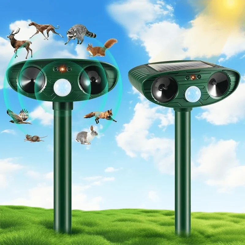 Répulsif d'Animaux Solaire à Ultrasons Innovant