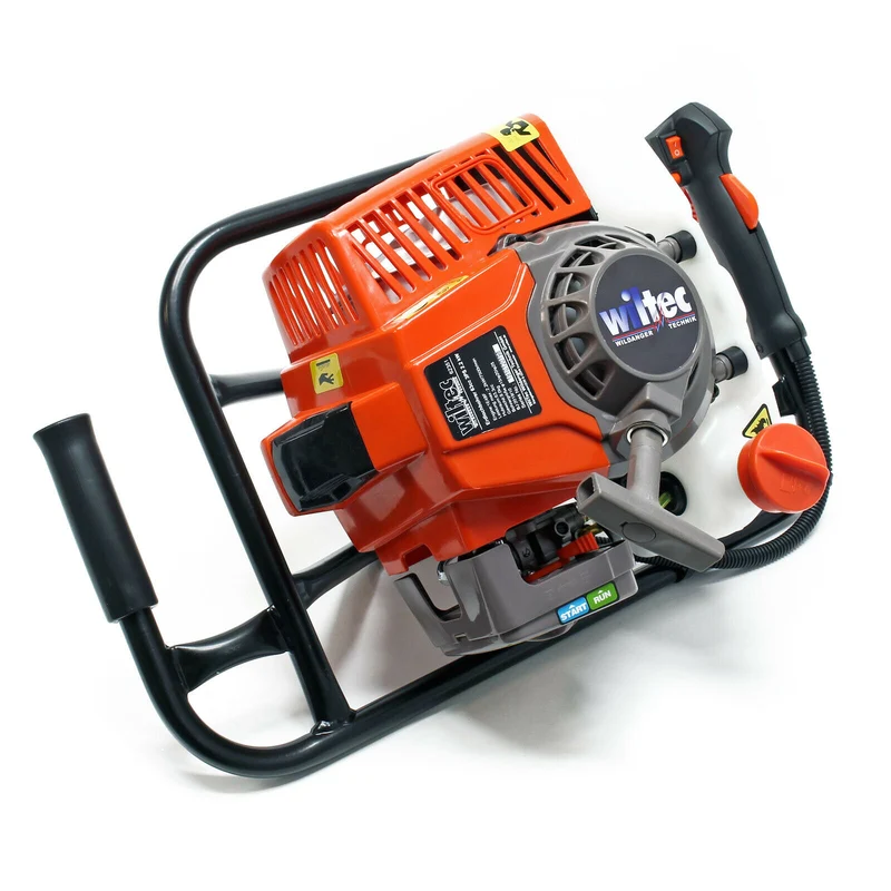 Tarière thermique 3 cv essence 2,2 k watts foreuse à moteur sol matériaux bois forage 16_0001561