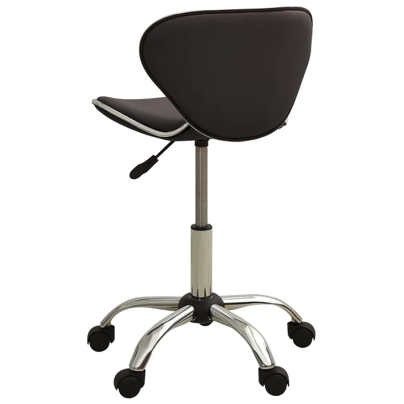Chaise fauteuil siège de bureau informatique étude similicuir brun 02_0024034