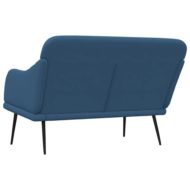 Banc banquette 110 x 76 x 80 cm tissu bleu 02_0010506