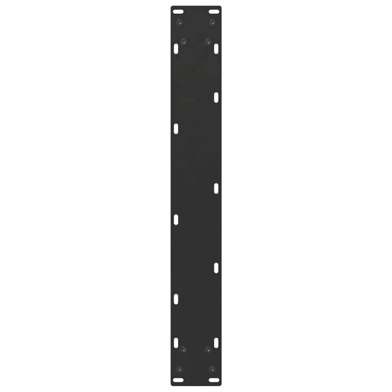 Lot de 3 pieds de table à manger en U 70 x 72-73 cm avec niveleurs réglables design moderne en acier noir 02_0057440