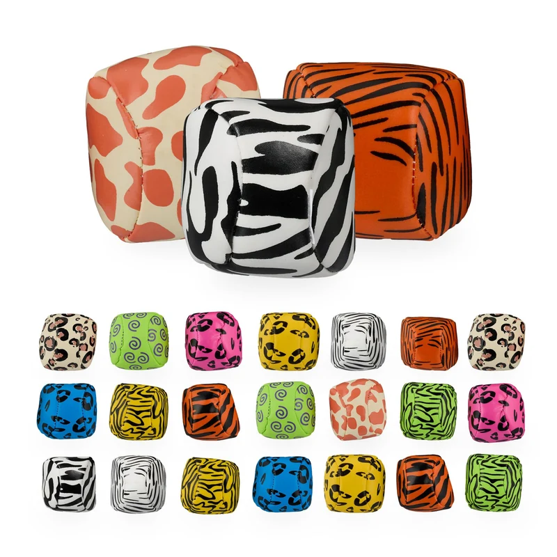 Lot de 24 balles de jonglage douces ergonomiques pour petits et grands améliore adresse concentration en plastique multicolore 13_0016265