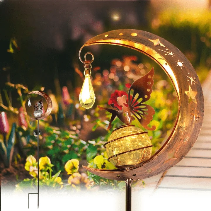 Lampe Solaire Lune Féerique Enchantée