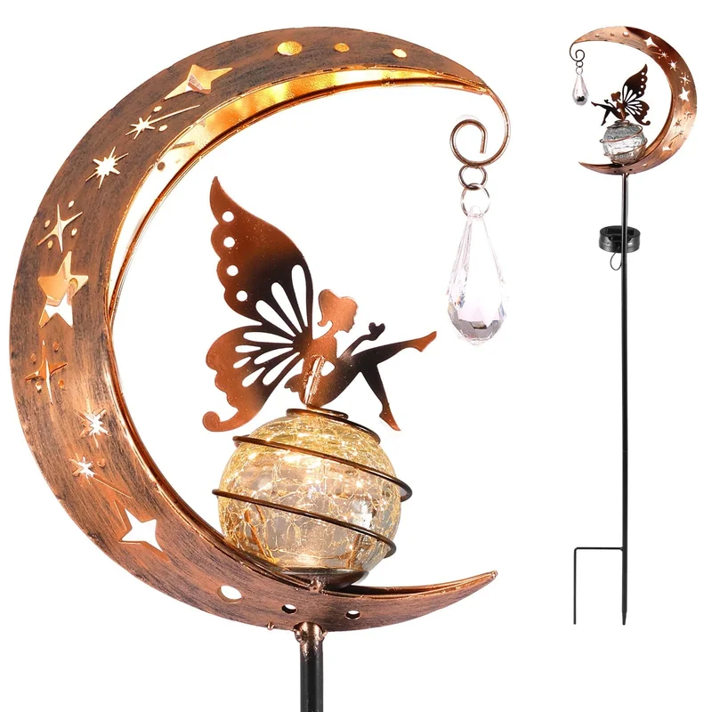 Lampe Solaire Lune Féerique Enchantée