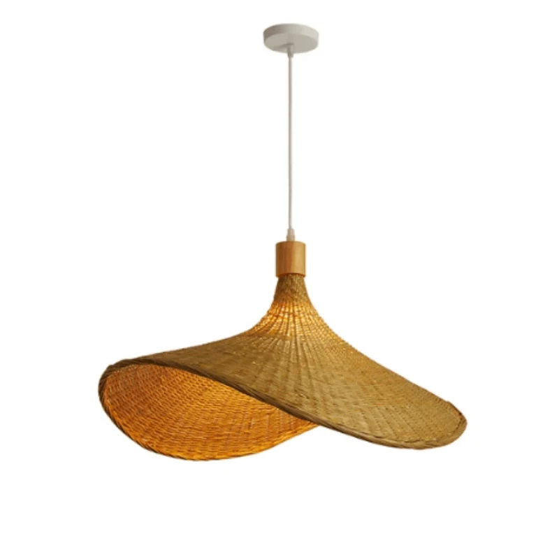 Suspension Luminaire en Rotin Rustique