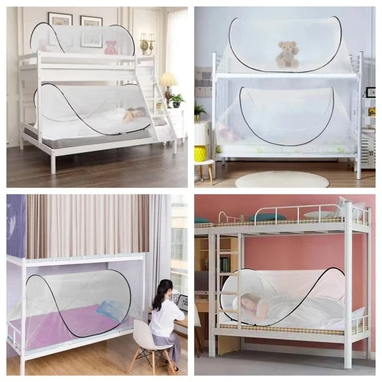 Moustiquaire Zippée de Camping Portable pour Enfants