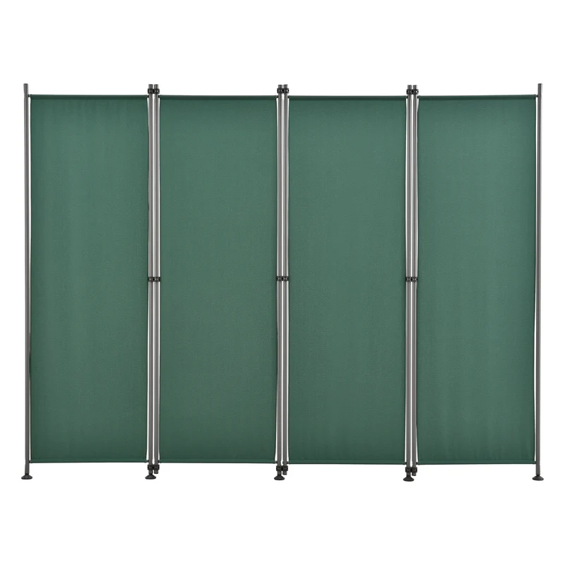 Brise-vue à 4 panneaux polyester 215 x 170 cm vert foncé 03_0006554
