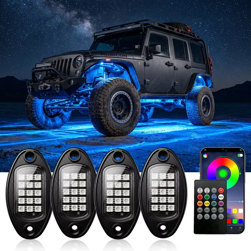 Éclairage d'Ambiance LED RGB Bluetooth Sous-Caisse