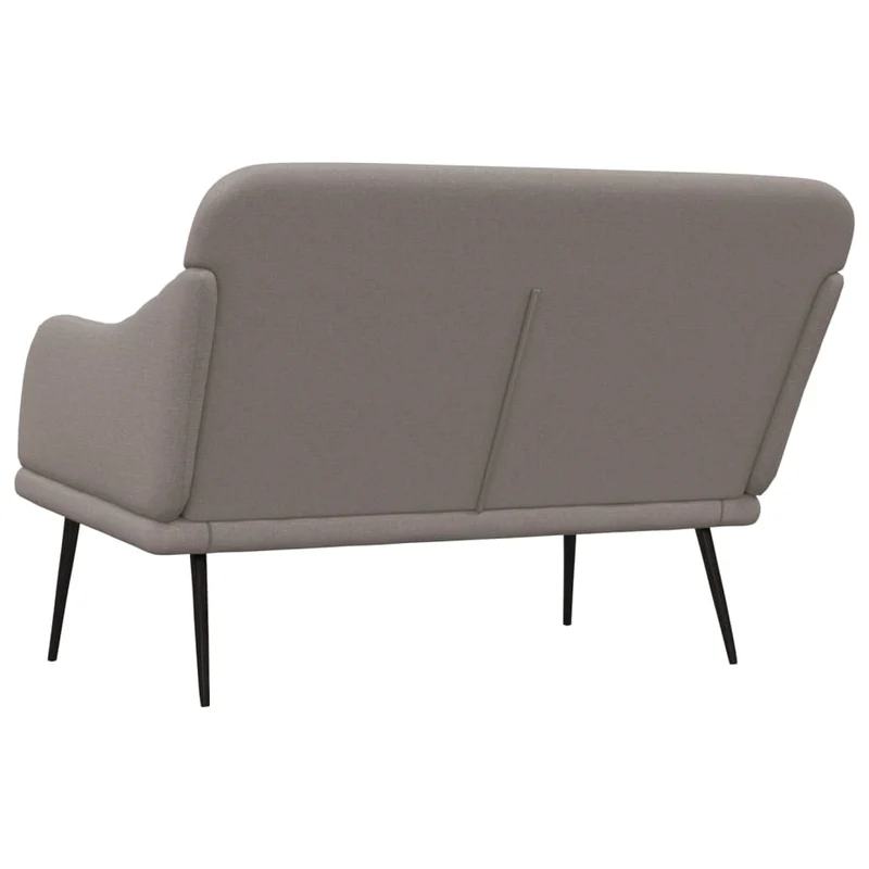 Banc banquette taupe 110 x 76 x 80 cm tissu 02_0010713