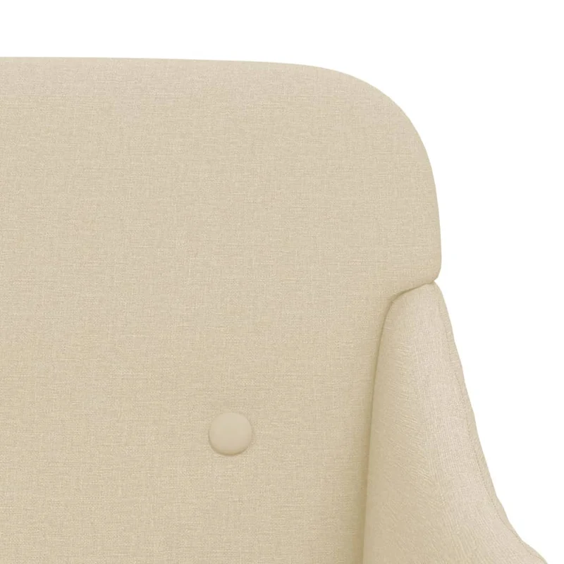Banc banquette 110 x 76 x 80 cm tissu crème 02_0010578