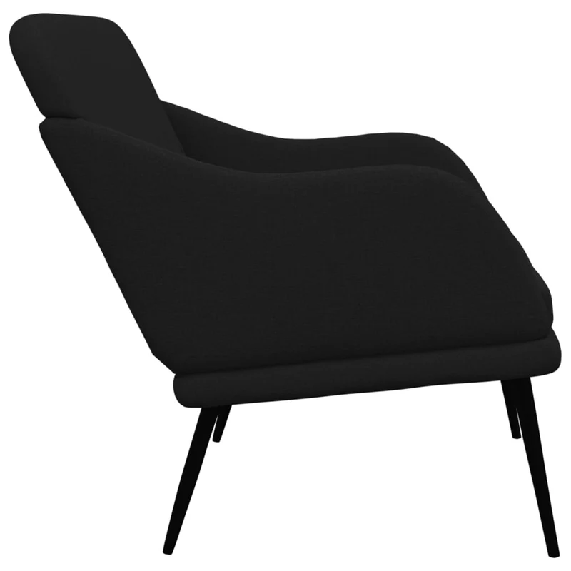 Banc banquette 110 x 76 x 80 cm tissu noir 02_0010638