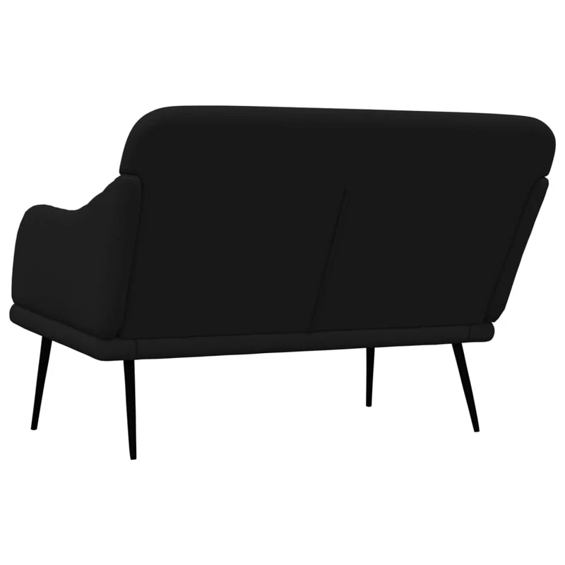 Banc banquette 110 x 76 x 80 cm tissu noir 02_0010638