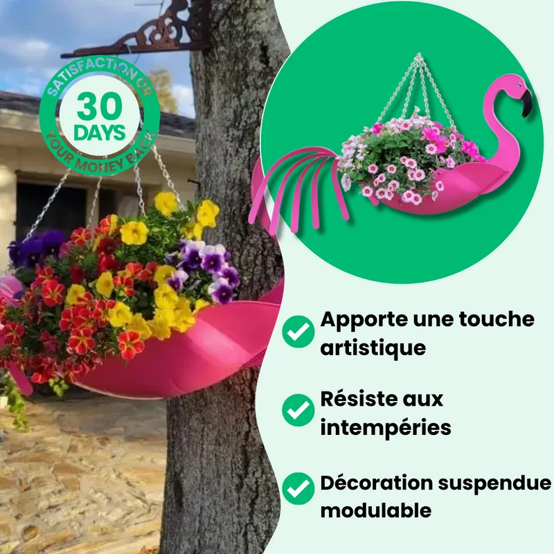 Pot de Fleurs Suspendu Animaux Artistiques