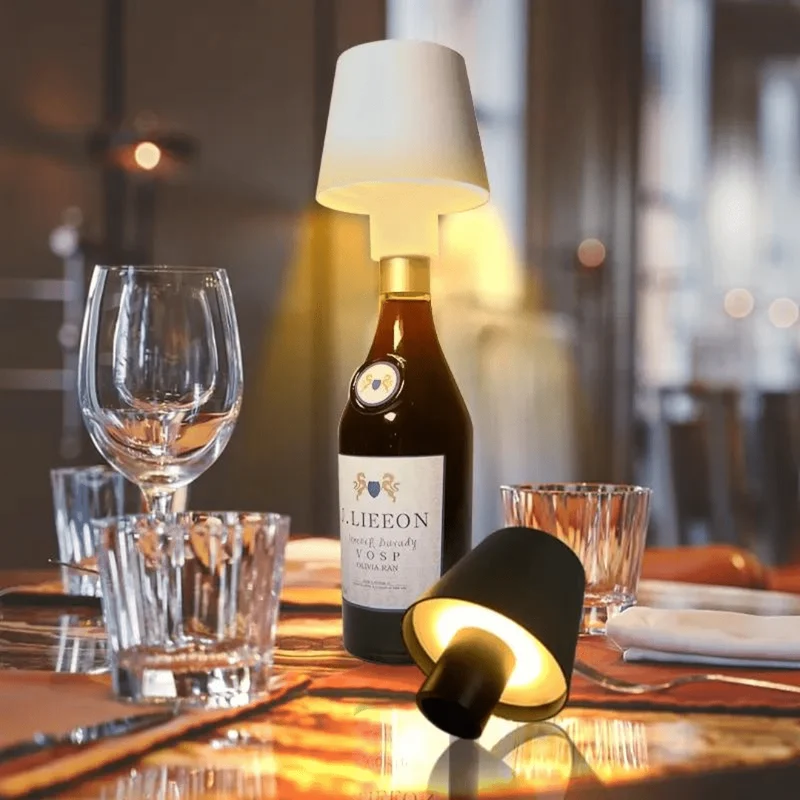 Lampe LED Sans Fil Bouteille de Vin Innovante