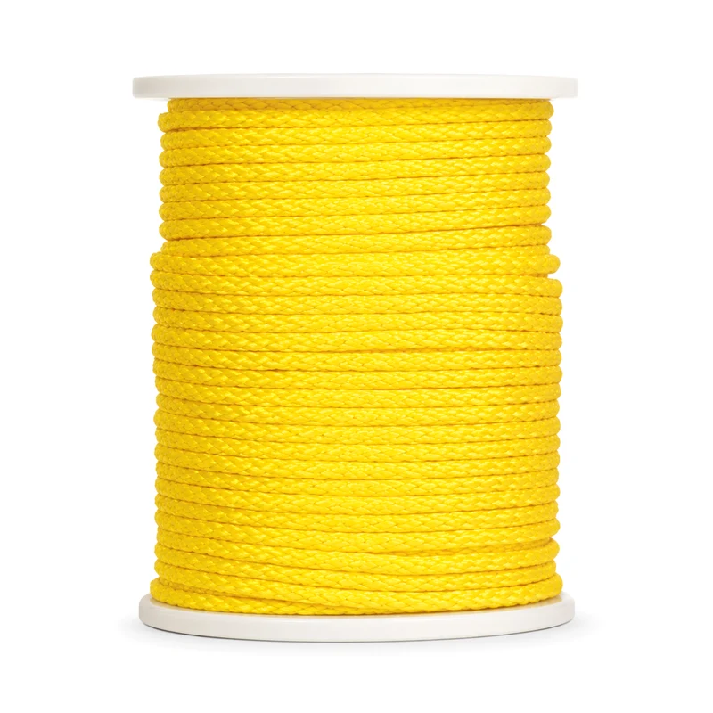 Corde Jaune 1/4'' - Rouleau de 1300' - Attache pour Filet Mesh