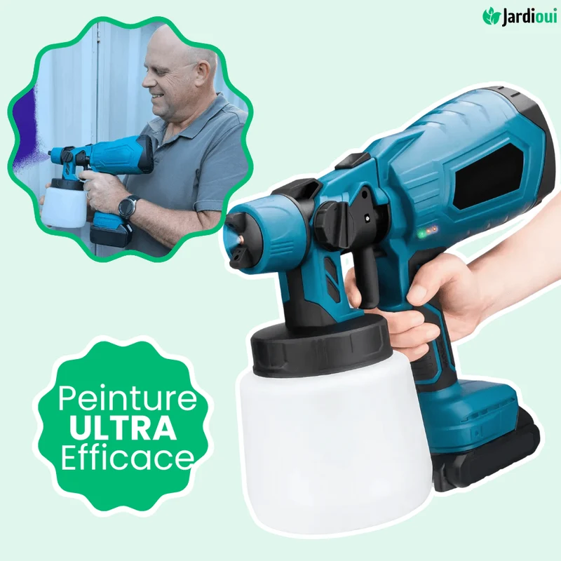 Pistolet à Peinture Électrique Sans Fil Portatif Magique (+Batterie Offerte)