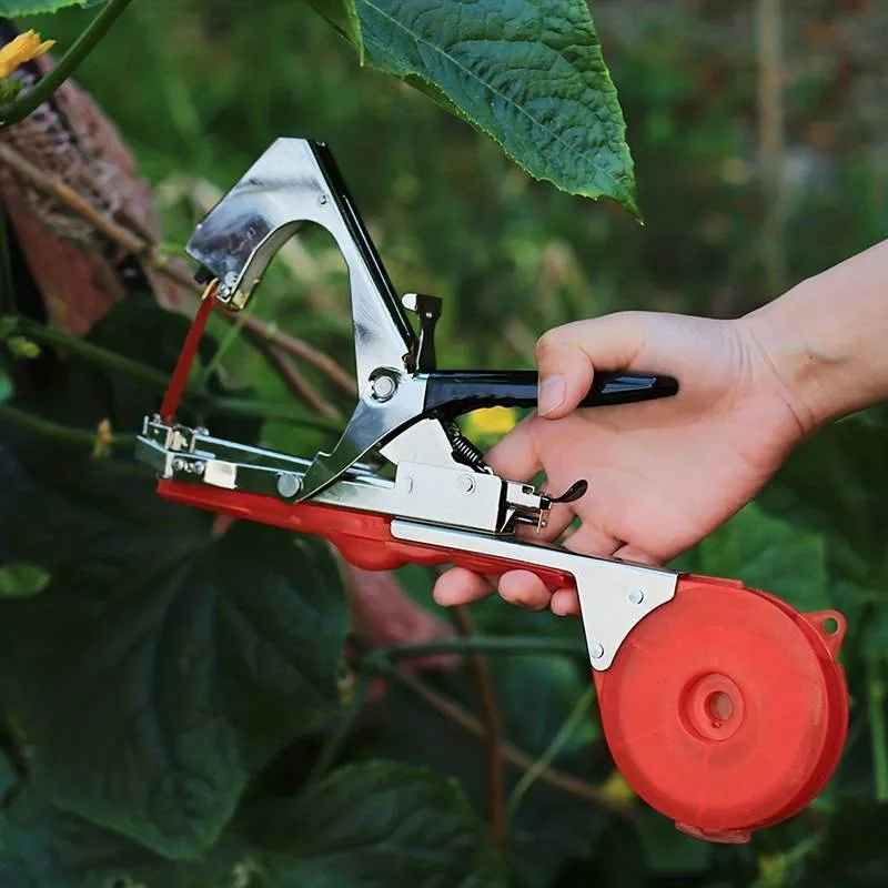 Machine Premium d'Attache pour Plantes (+ Agrafes et 10 Rouleaux de Bandes Offerts)