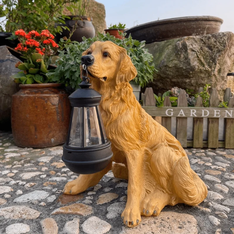 Lanterne Solaire Extérieur à Poser Chien