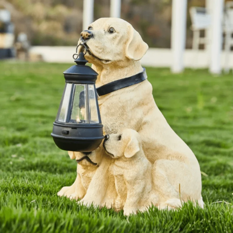 Lanterne Solaire Extérieur à Poser Chien