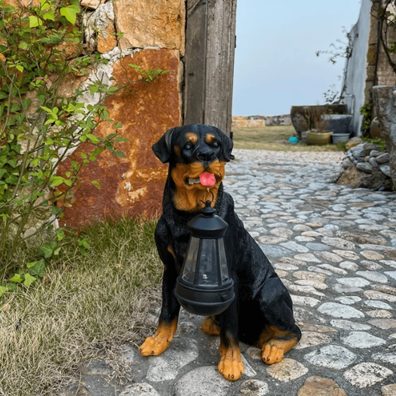 Lanterne Solaire Extérieur à Poser Chien