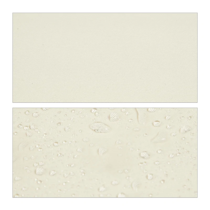 Marquise perpendiculaire store extérieur balcon protection soleil 250 x 160 cm en polyester beige 13_0011359