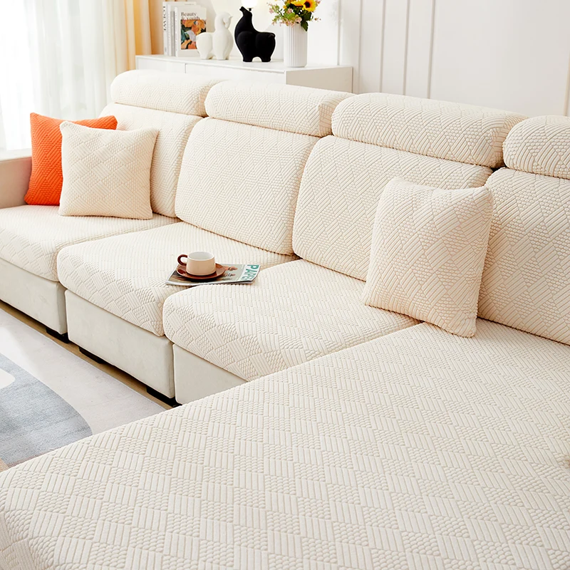 Housse de Coussin Canapé Jacquard