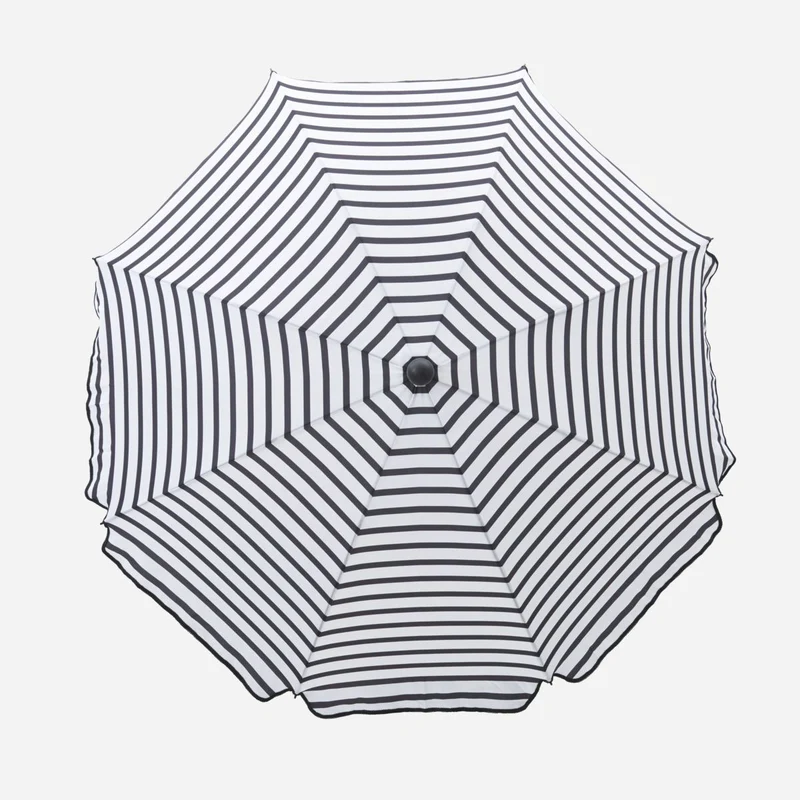 PARASOL RAYÉ NOIR/BLANC