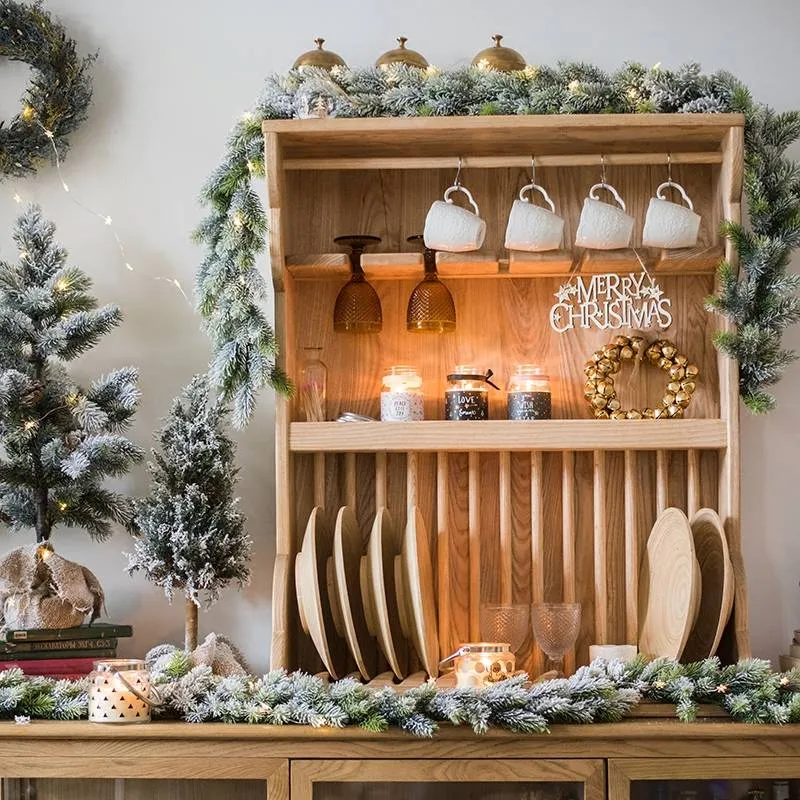 Guirlande Enchantée Plantes de Noël Couronne