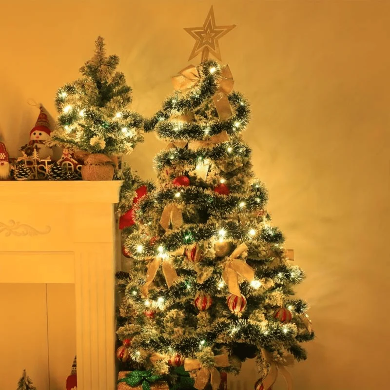 Guirlande de Noël en rotin Lumineuse