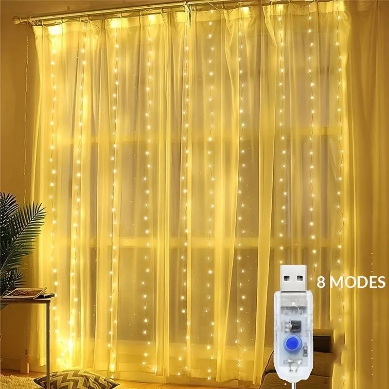 Guirlande Lumineuse de Rideau Enchanteresse