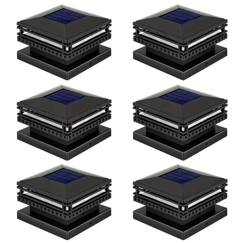 Spot LED Extérieur Solaire Tamisé pour Poteaux (Lot de 2)