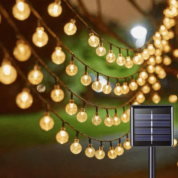 Guirlande Solaire Ampoule Scintillante LED